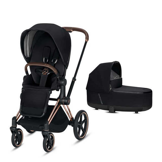 Cochecito PRIAM CYBEX Dúo Casis Rosegold (dorado) Capazo y Silla Premium Black Cochecito PRIAM CYBEX Dúo Casis Rosegold (dorado) Capazo y Silla Premium Black
