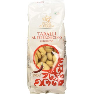 Fiore di Puglia Aperitivos Taralli Chilli Pepper embalagem 250 g