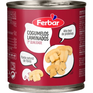 Cogumelos Laminados lata 185 g - Ferbar