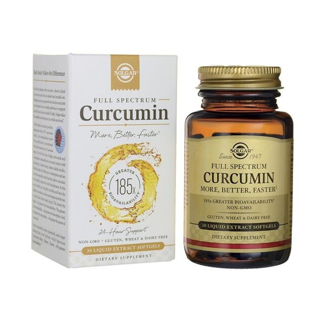 Imagem 0 de Suplemento Alimentar Full Spectrum Curcumin 30 Cápsulas Solgar