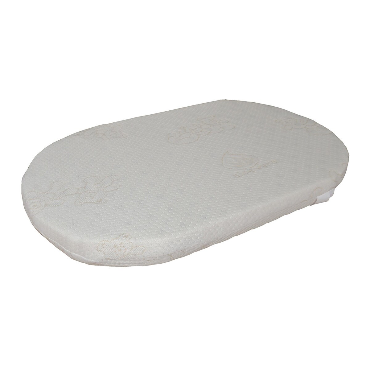 La Cigüeña - Colchón Para Minicuna (40 X 75 Cm.) De Espuma Ovalado Blanco