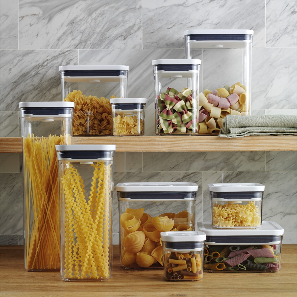 Frasco de cozinha hermético rectangular Pop 2.0 Oxo Transparente-8