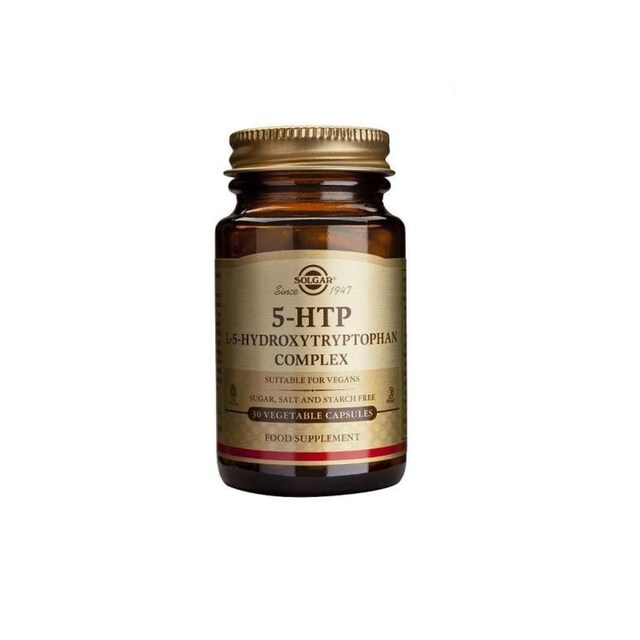 Imagem 0 de Suplemento Alimentar 5-Hidroxitriptófano 5-HTP 30 Cápsulas Solgar