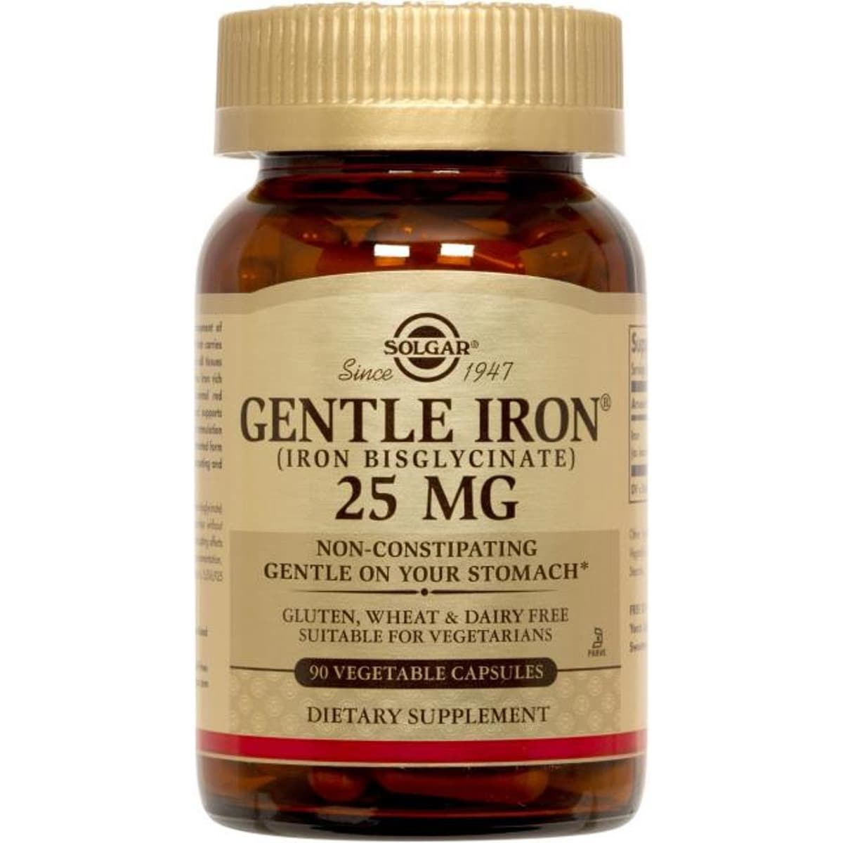 Suplemento Alimentar Gentle Iron 90 Cápsulas Solgar 1