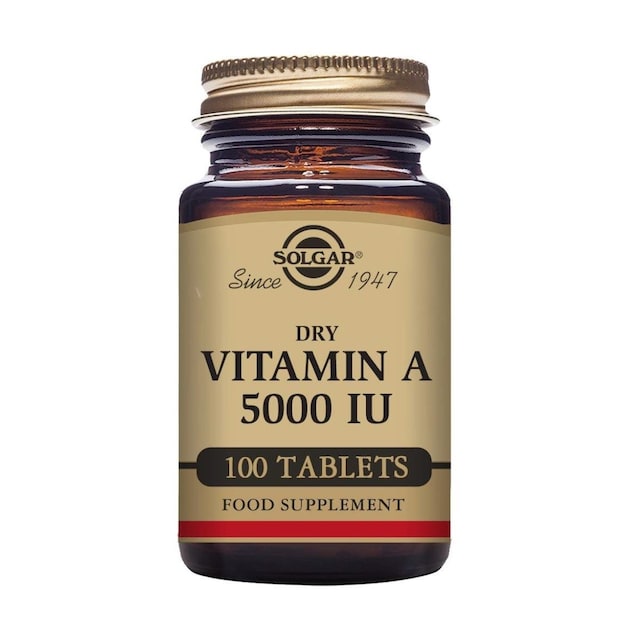 Imagem 0 de Suplemento Alimentar Vitamina A  5000 UI 100 Cápsulas Solgar