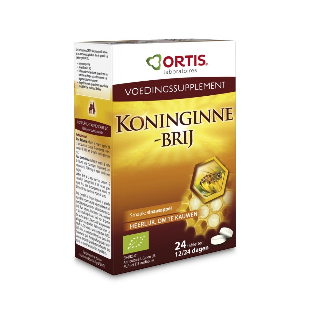 Suplemento Alimentar Geleia real bio fortificante sem álcool 24 comprimidos Ortis 1