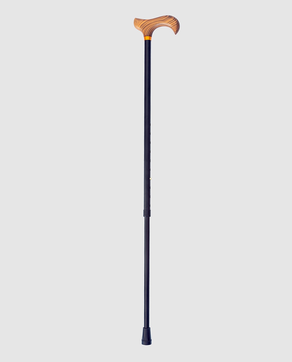 Bengala metálica extensível preta Preto-1