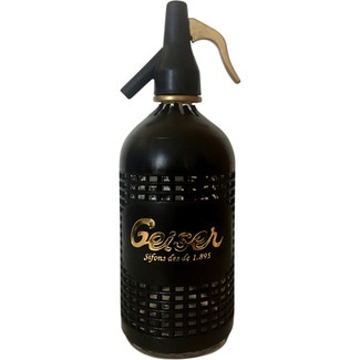 agua de soda geiser botella 75 cl con dosificador sifón vintage - Geiser