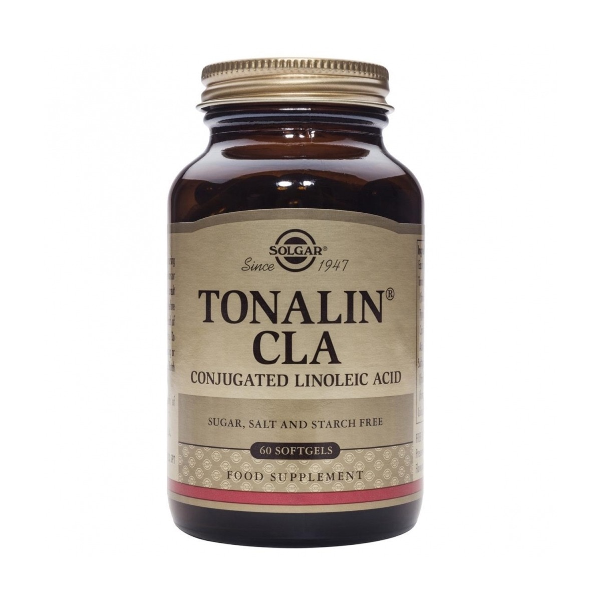 Suplemento Alimentar Tonalin CLA 60 Cápsulas Solgar 1