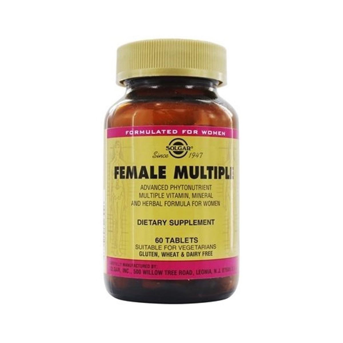 Suplemento Alimentar Female Multiple 60 Cápsulas Solgar 1