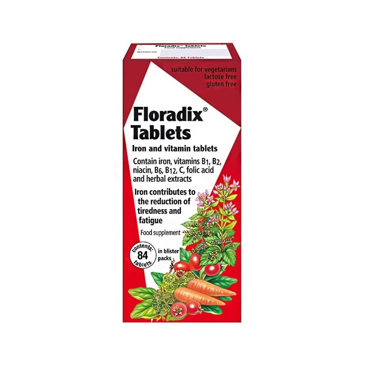 Imagem 0 de Suplemento Alimentar Floradix Ferro+Vitaminas 84 comprimidos Salus