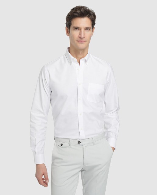 Camisa de hombre Emidio Tucci classic lisa blanca · Emidio Camisa de hombre classic lisa blanca en 2020 | Camisas