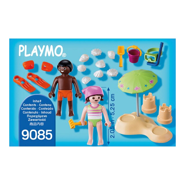 playmobil niños en la playa