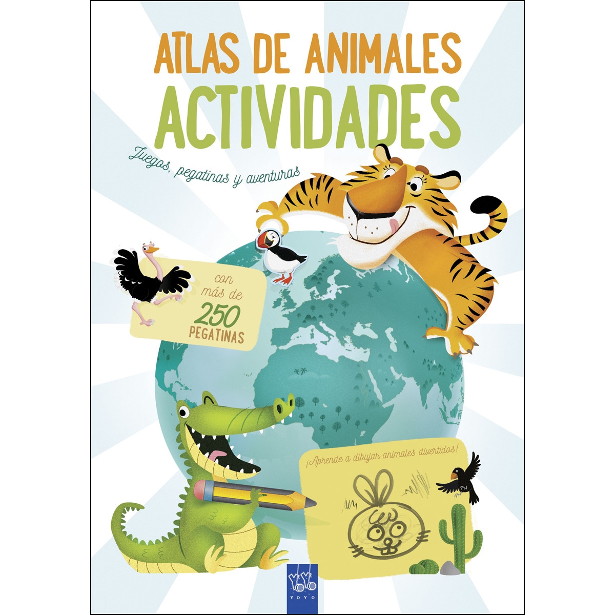 Atlas de animales. Actividades: Juegos, pegatinas y aventuras (Tapa blanda) 1