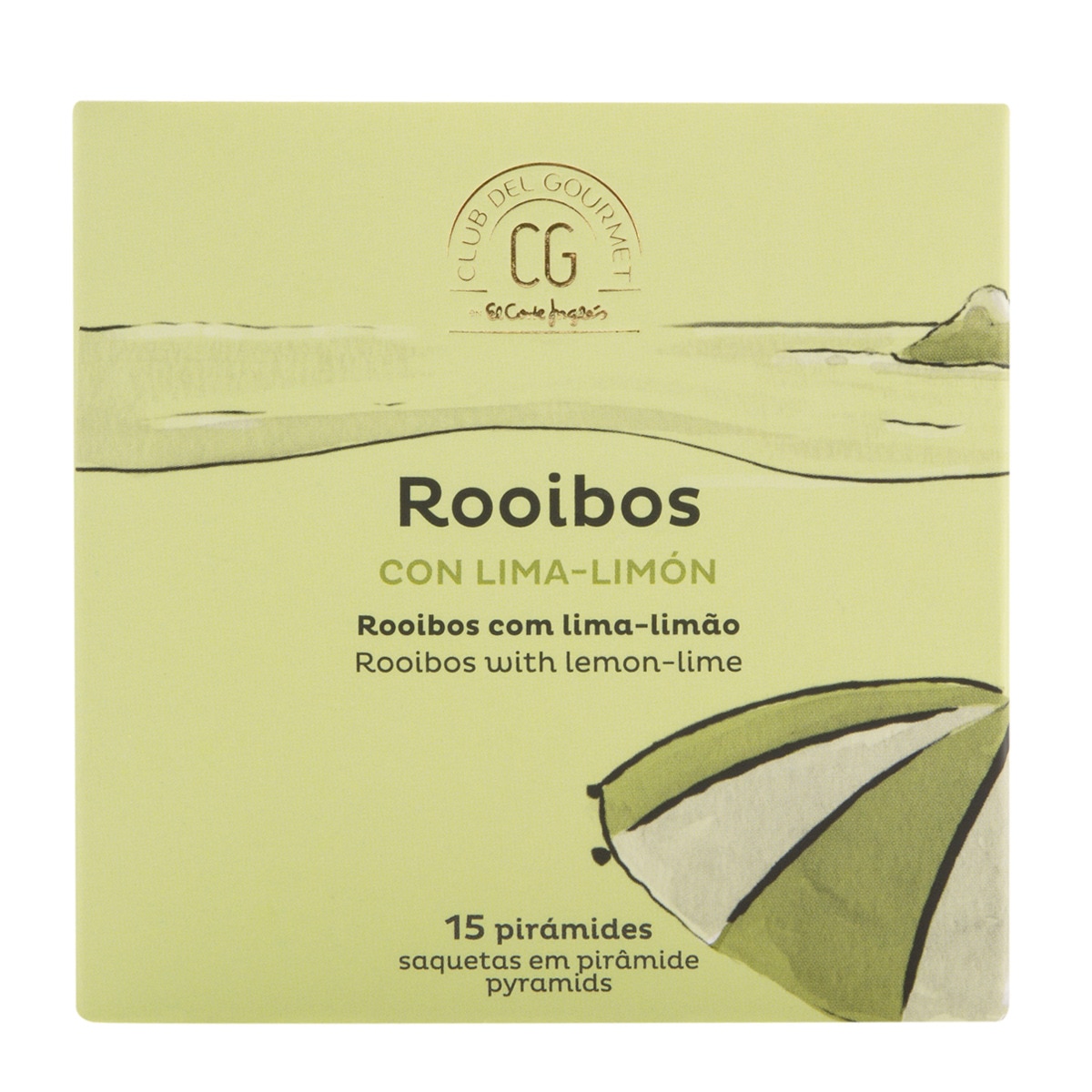 Imagen 0 de Infusión Rooibos con lima y limón Club del Gourmet 15 bolsitas