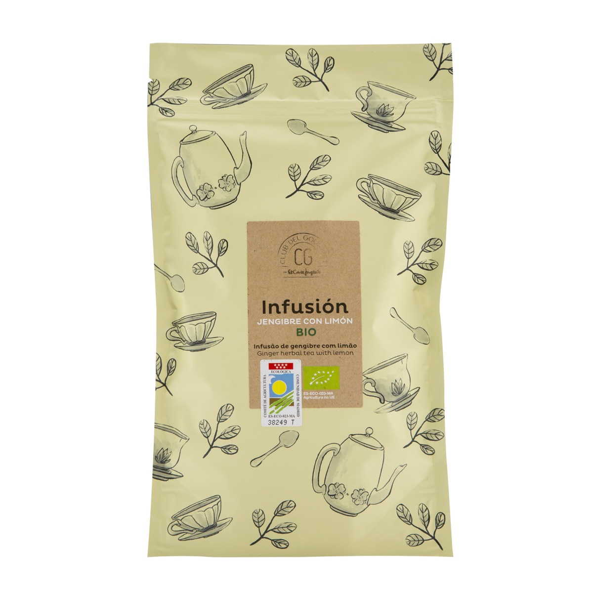 Infusion bio au gingembre et au citron