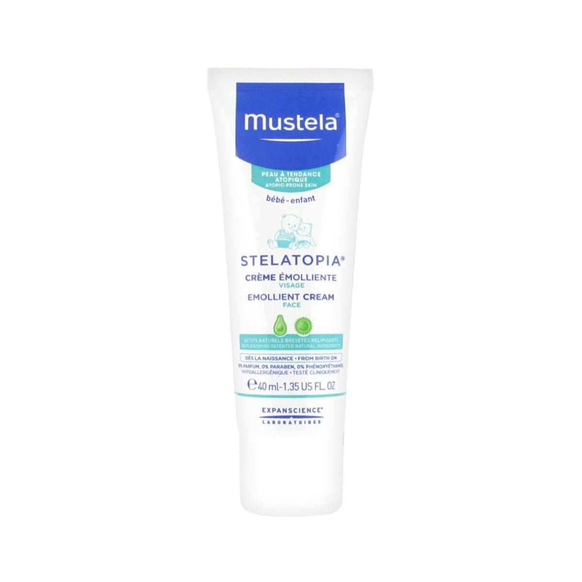 Creme Rosto Emoliente Pele Atópica Stelatopia 40ml Mustela Bebé 1