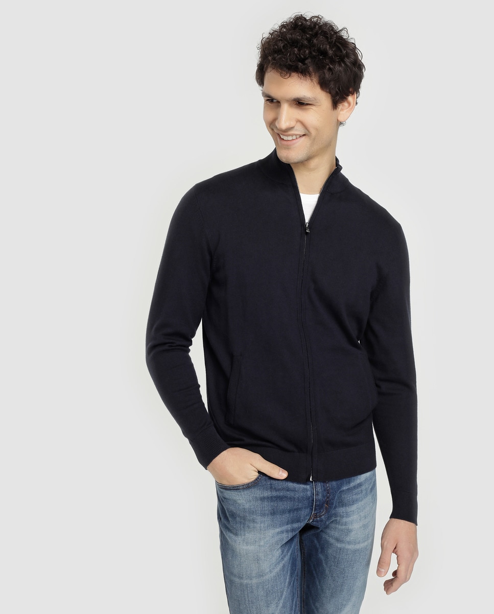 Chaqueta de punto de hombre Emidio Tucci azul con cremallera · El Corte Inglés Chaqueta de punto de hombre Emidio Tucci azul con cremallera · El Corte Inglés