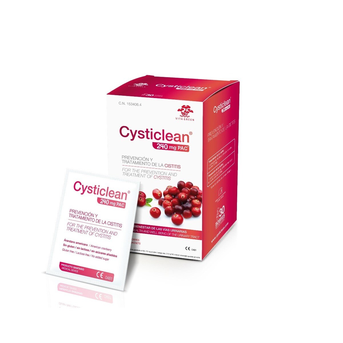 Suplemento Alimentar 240 30 Cápsulas Cysticlean 1