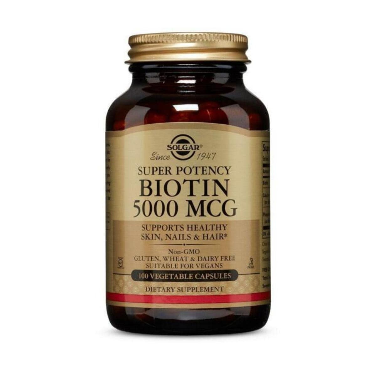 Suplemento Alimentar Biotina 5000 mg - 100 cápsulas 1