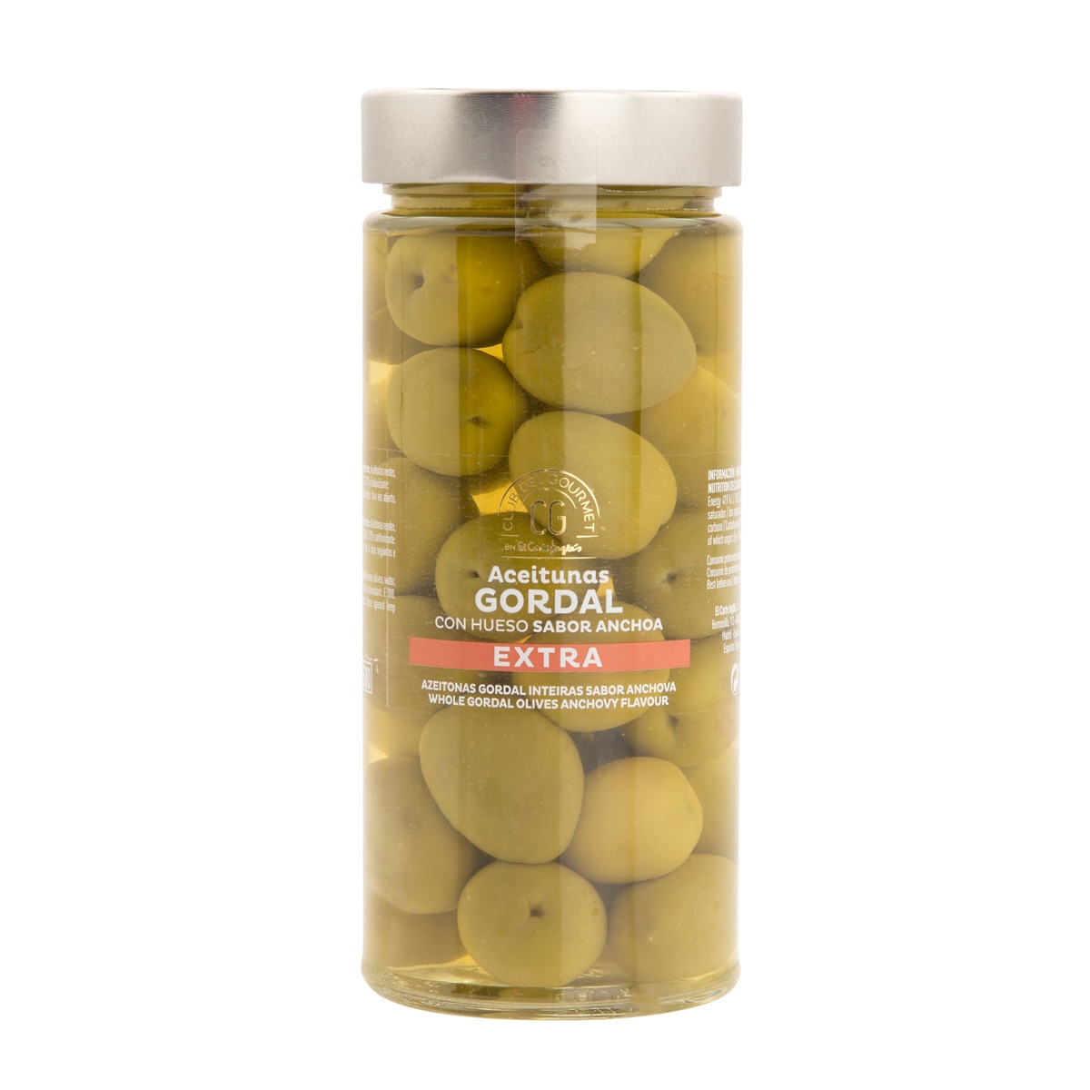 Olives Gordal non dénoyautées saveur anchois extra