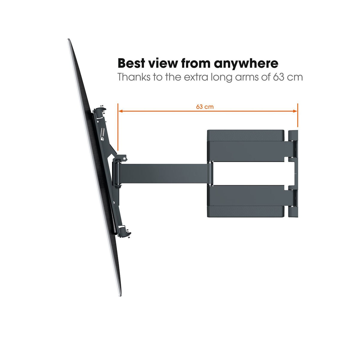 Soporte mural para TV LED Vogel´s THIN 550 de 102 a 254 cm (40 a 100