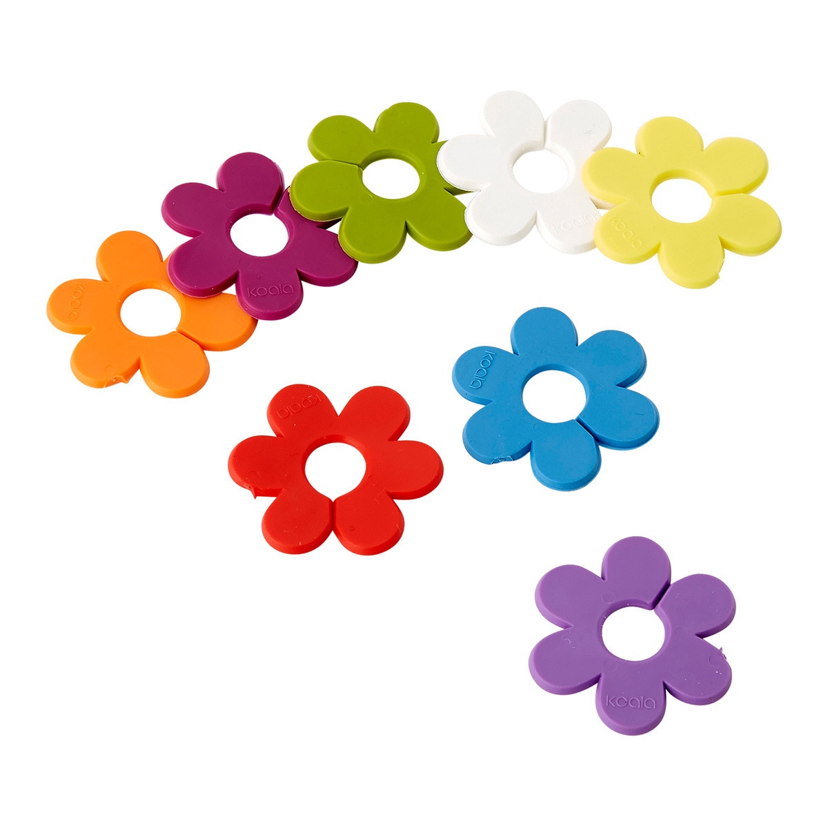Conjunto de 8 identificadores Flor Pop El Corte Inglés Multicolor-1