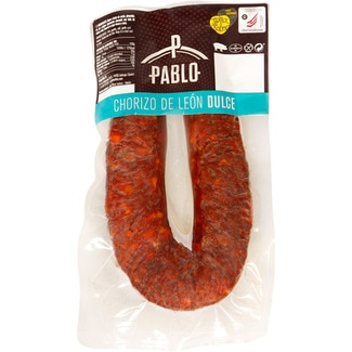 chorizo de León dulce sin gluten pieza 450 g - Cecinas Pablo