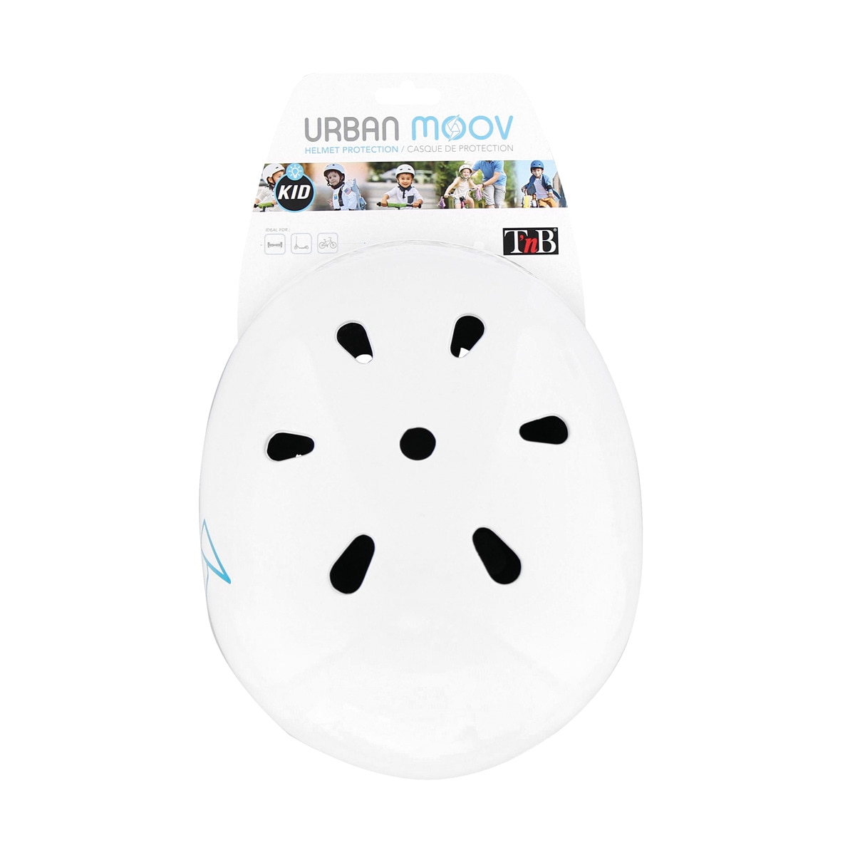 Casco protector T'nB Urban Moov tamaño "S" Blanco / Azul-2