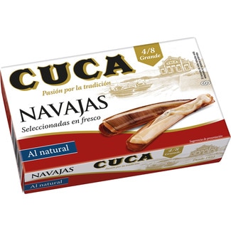 navajas al natural 4-8 piezas lata 65 g - Cuca