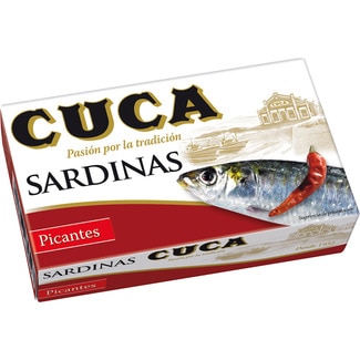 sardinas picantes en aceite lata 85 g neto escurrido - Cuca