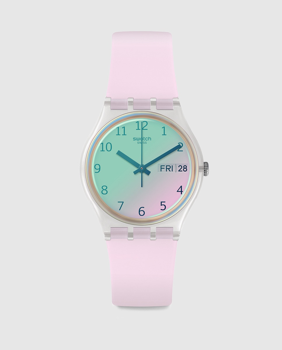 Relógio Ultrarose GE714 de silicone rosa Rosa-1