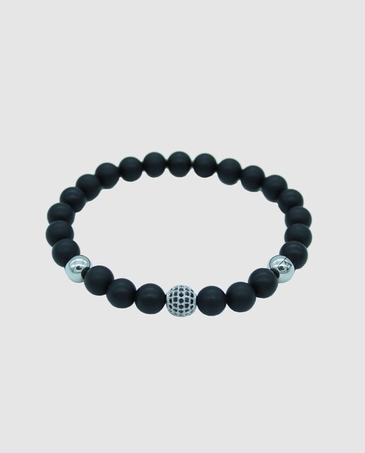 Pulsera de hombre Alexandra Plata de piedras negra · Alexandra Plata · El Corte  Inglés