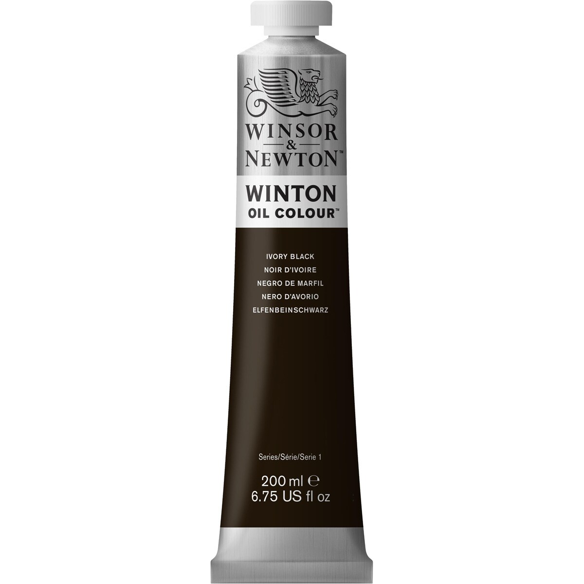 Tubo de Tinta a Óleo Winton Winsor & Newton 200 ml *Preto de Marfim 1