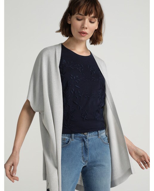 chaqueta punto gris corta mujer chaqueta punto gris corta mujer