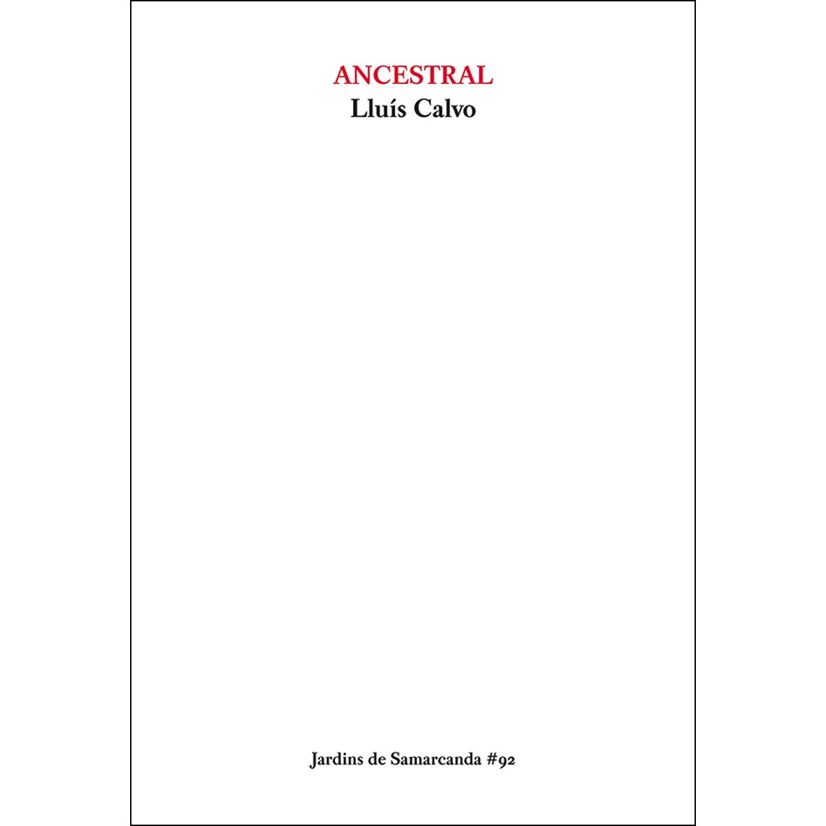 Ancestral(Tapa blanda) 1