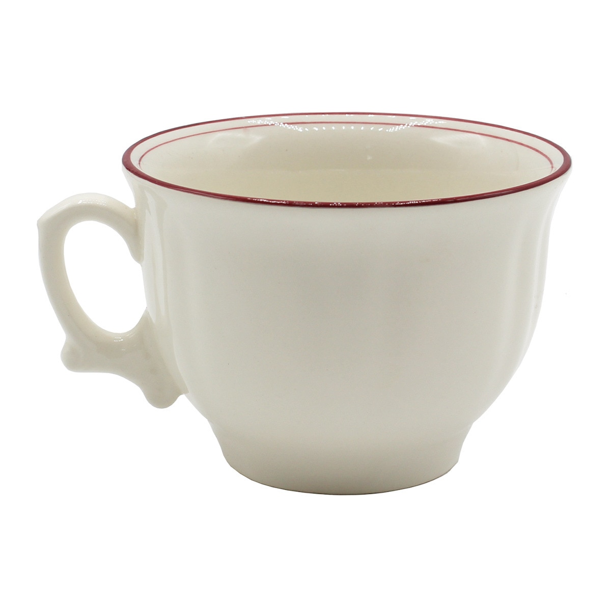Chávena de pequeno-almoço com prato Octogonal Basic Rosa La Cartuja de Sevilla Branco / Rosa-3
