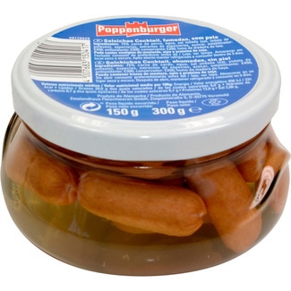 salchichas cóctel frasco 150 g neto escurrido - Poppenburger