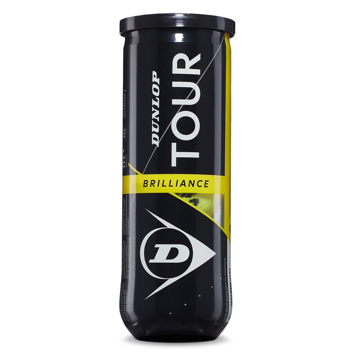 Bote de 3 pelotas de tenis Tour Brilliance Dunlop Amarillo-1