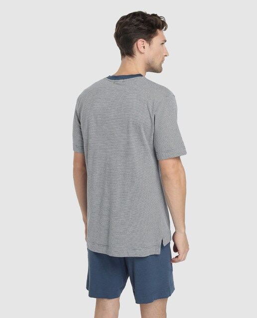 Pijama corto de hombre de punto azul · Punto Blanco · El Corte Inglés