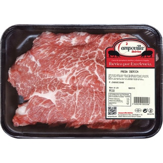 presa fresca entera de cerdo ibérico peso aproximado bandeja 750 g - Campovilla