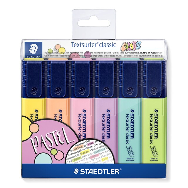 Imagen 0 de Marcador Fluorescente Textsurfer Classic Pastel 6 Unidades Staedtler
