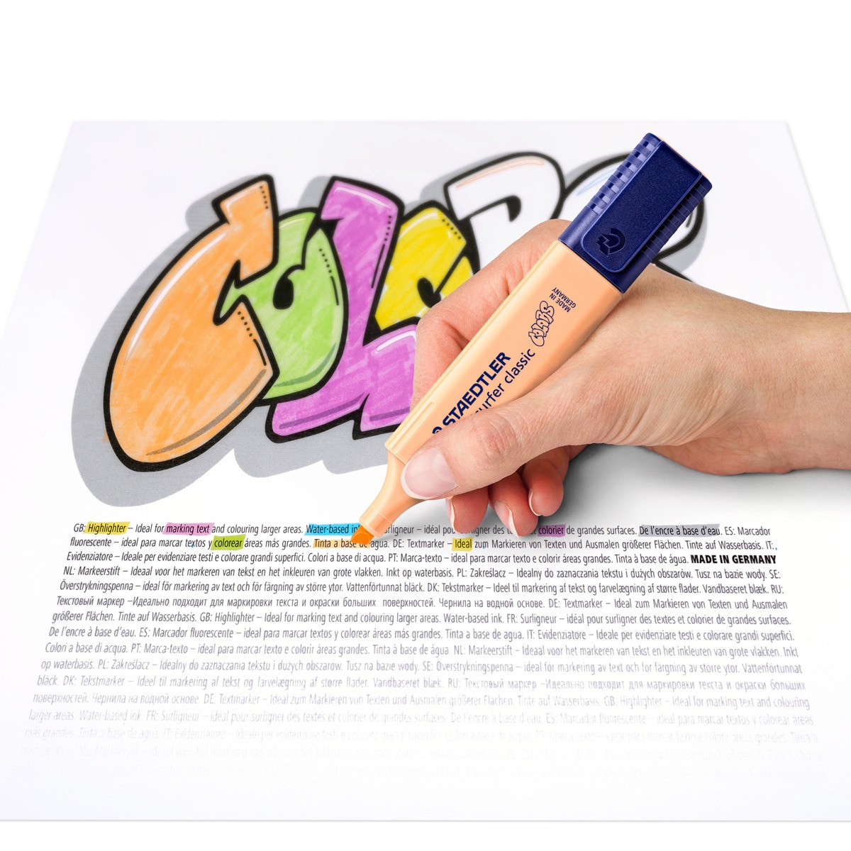 Marcador Fluorescente Textsurfer Classic Pastel 6 Unidades Staedtler 7