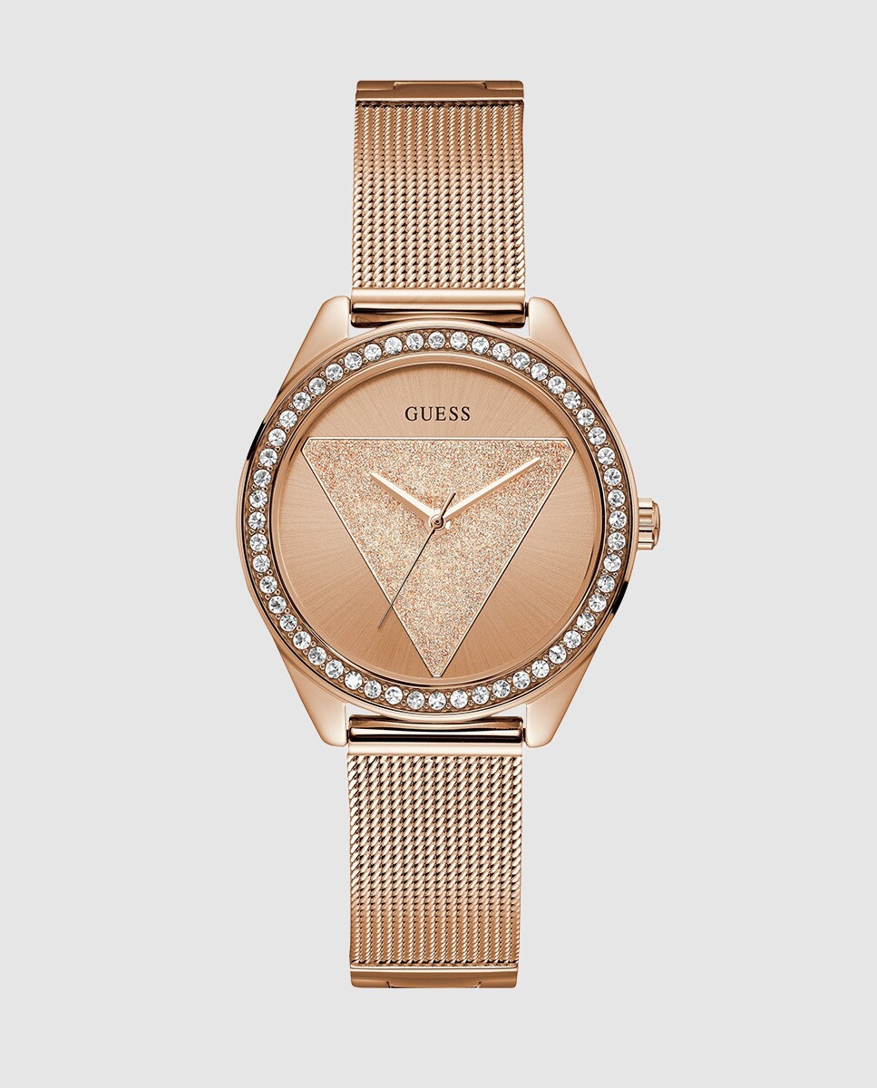 Reloj de mujer Guess Tri Glitz W1142L4 de malla de acero Reloj de mujer Guess Tri Glitz W1142L4 de malla de acero