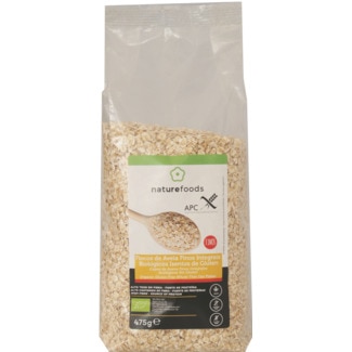 Flocos de Aveia Finos Integrais sem Glúten Biológicos embalagem 475 g - Naturefoods