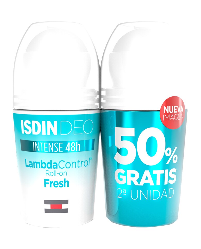 Duplo desodorante roll-on emulsión Lambda Control Isdin 1