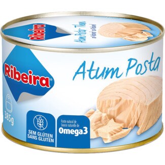 Ribeira Atum Posta Natural sem Glúten lata 385 g
