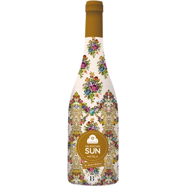 mistela valenciana de moscatel de Alejandría vino dulce de licor DO Valencia botella 75 cl