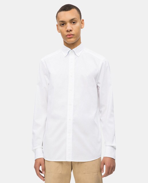 camisa blanca hombre calvin klein