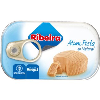 Ribeira Atum Posta ao Natural sem Glúten lata 120 g